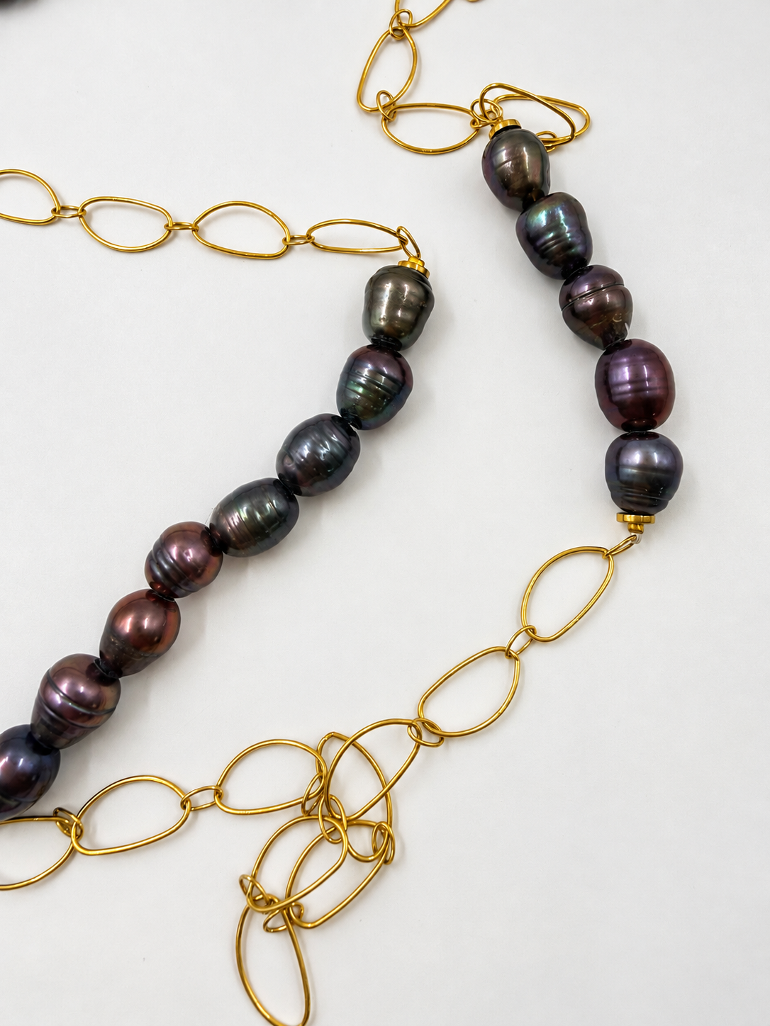 PEACOCK Baroque Cultured Pearl Necklace