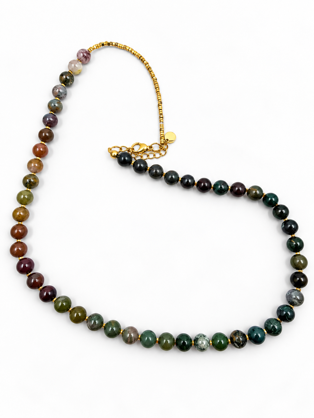 INDIA, I LOVE YOU Natural Indian Agate Necklace