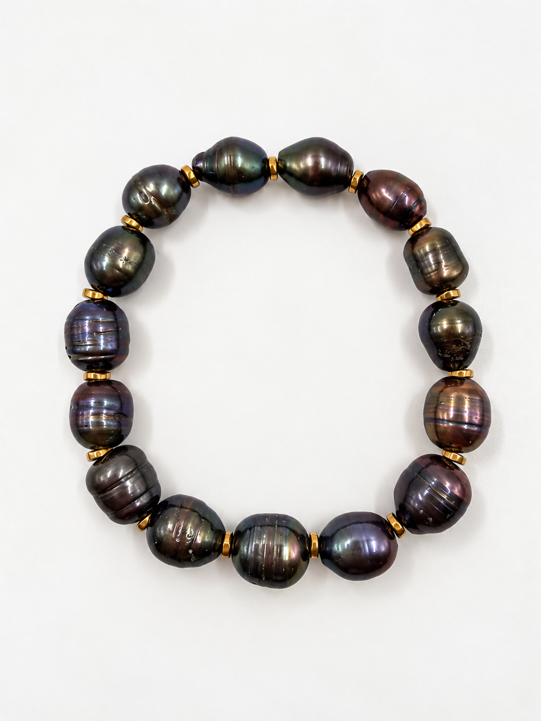 PEACOCK Baroque Cultured Pearl Bracelet