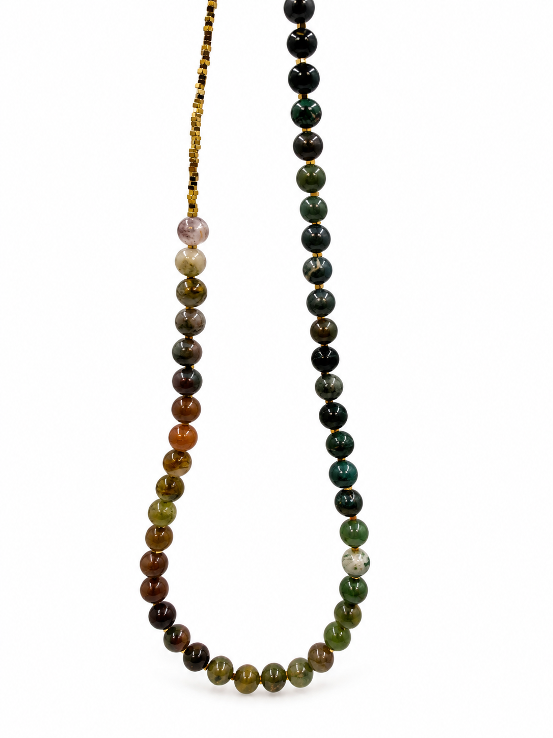 INDIA, I LOVE YOU Natural Indian Agate Necklace