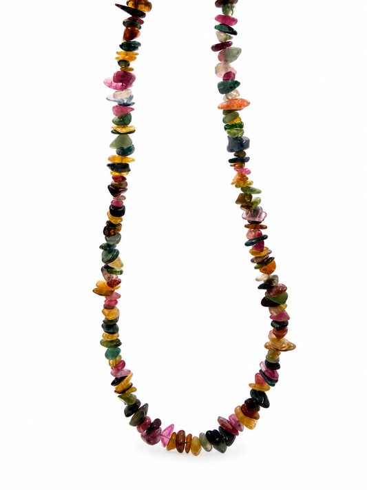CHROMY Natural Multicolor Tourmaline Necklace