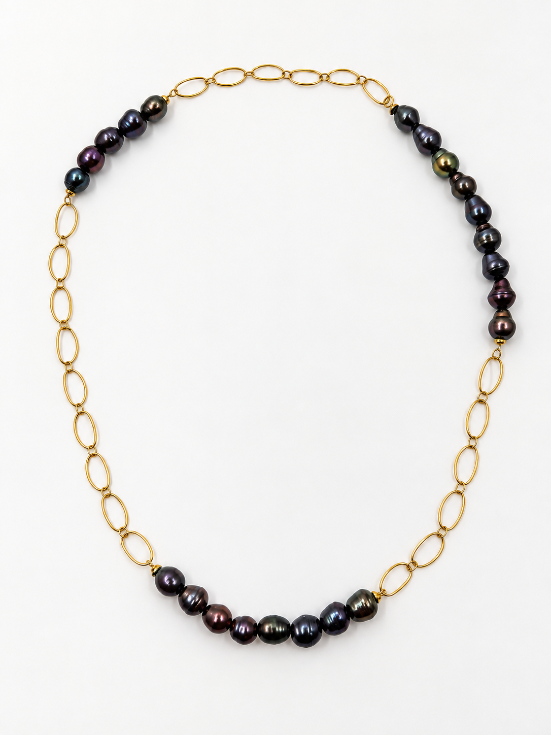 PEACOCK Baroque Cultured Pearl Necklace